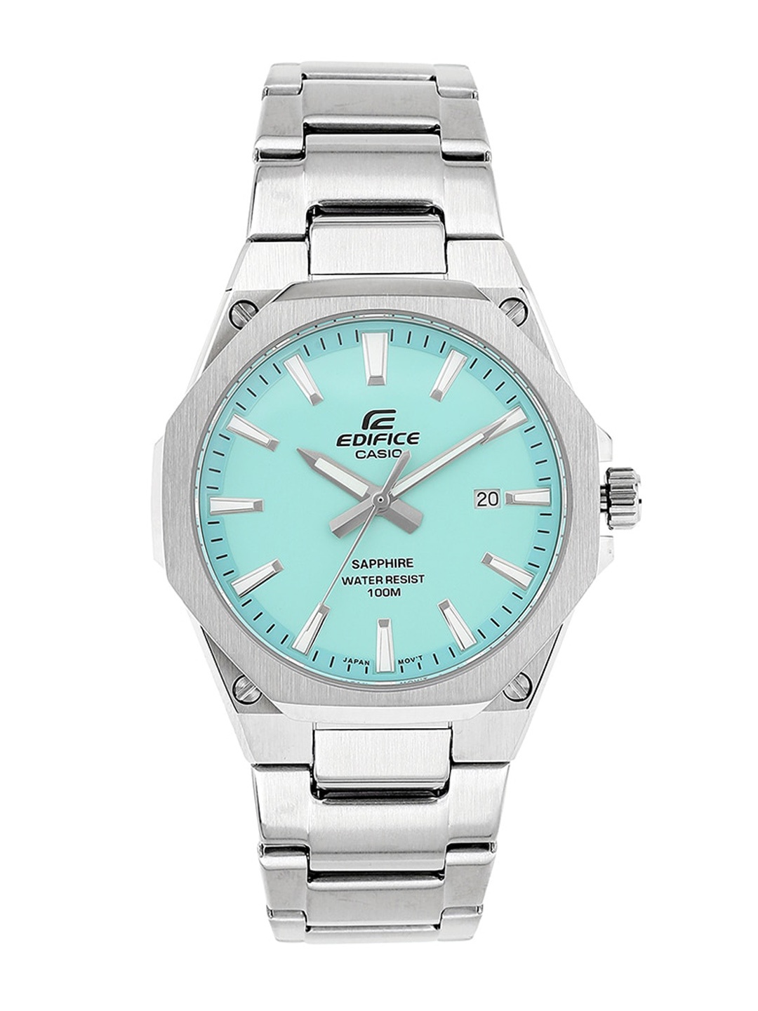 

CASIO Edifice Men Stainless Steel Straps Analogue Chronograph Watch ED604, Silver