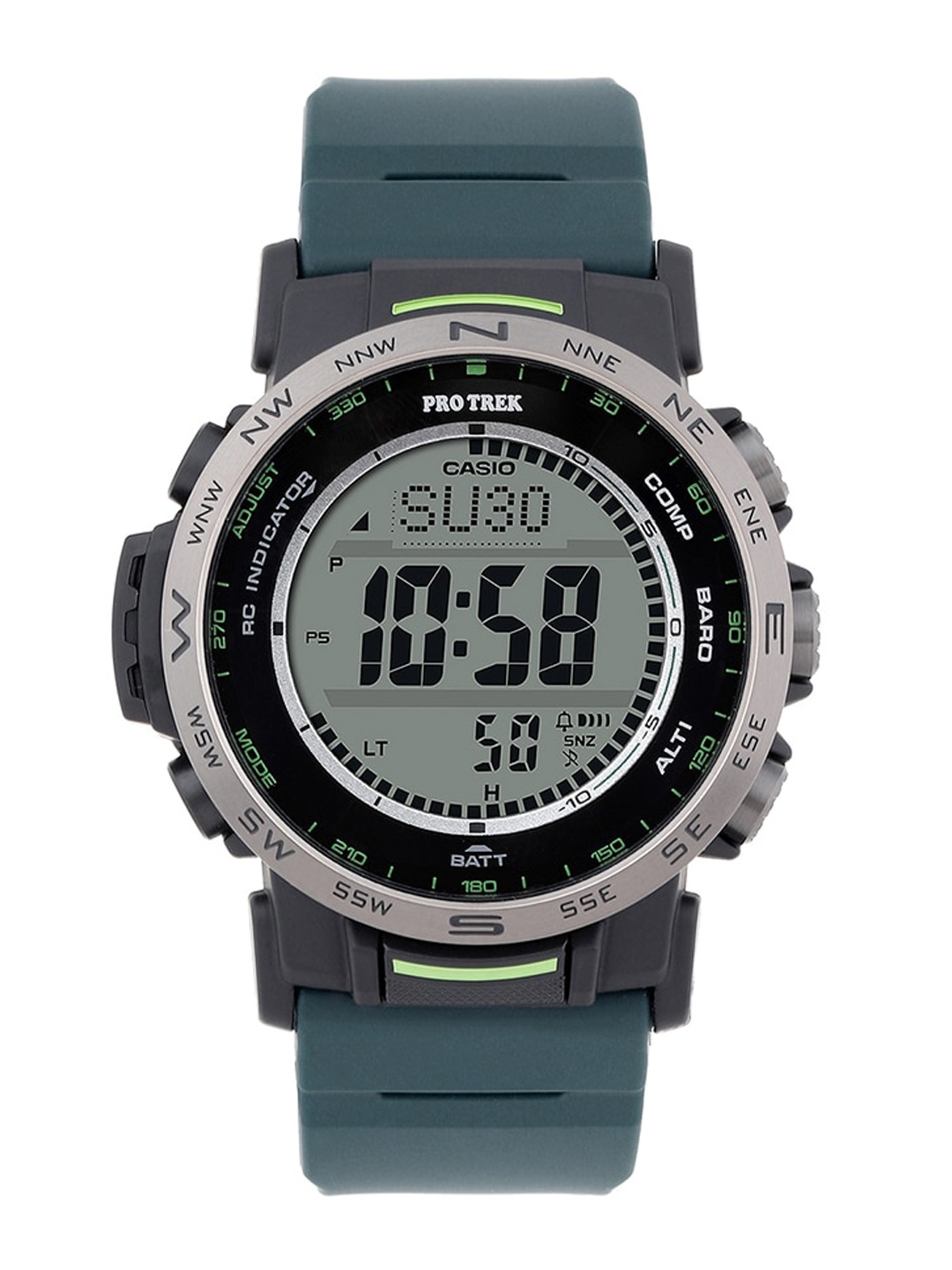 

CASIO Protrek Men Digital Chronograph Solar Powered Watch SL114, Black