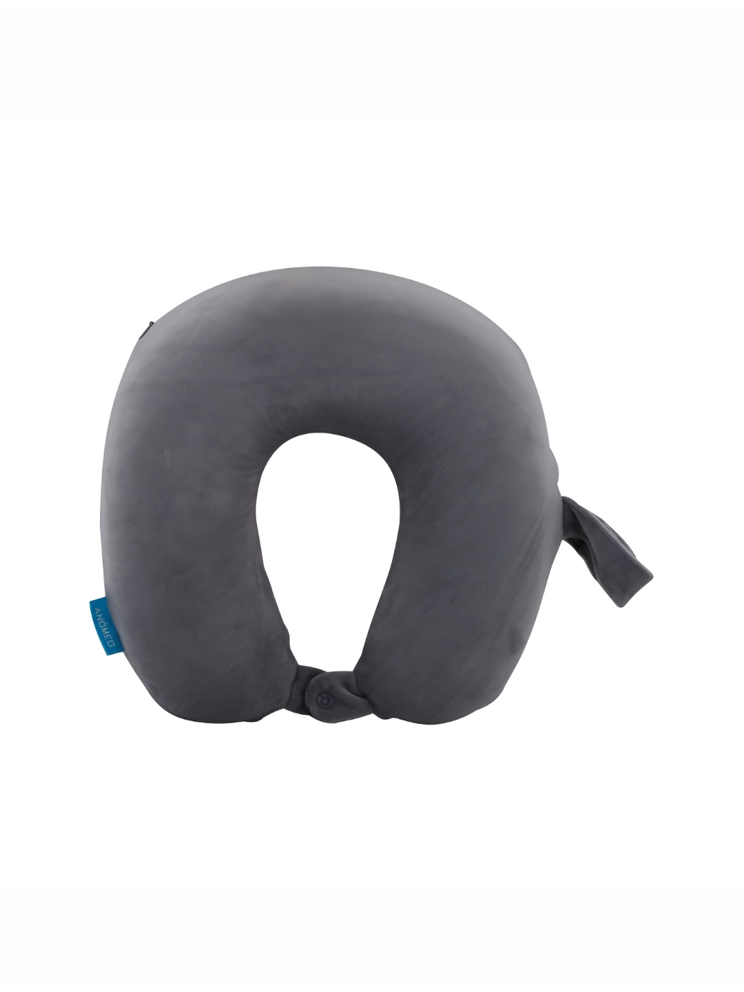 

ANOMEO Grey Memory Foam Filled Faux Velvet Core Pillow