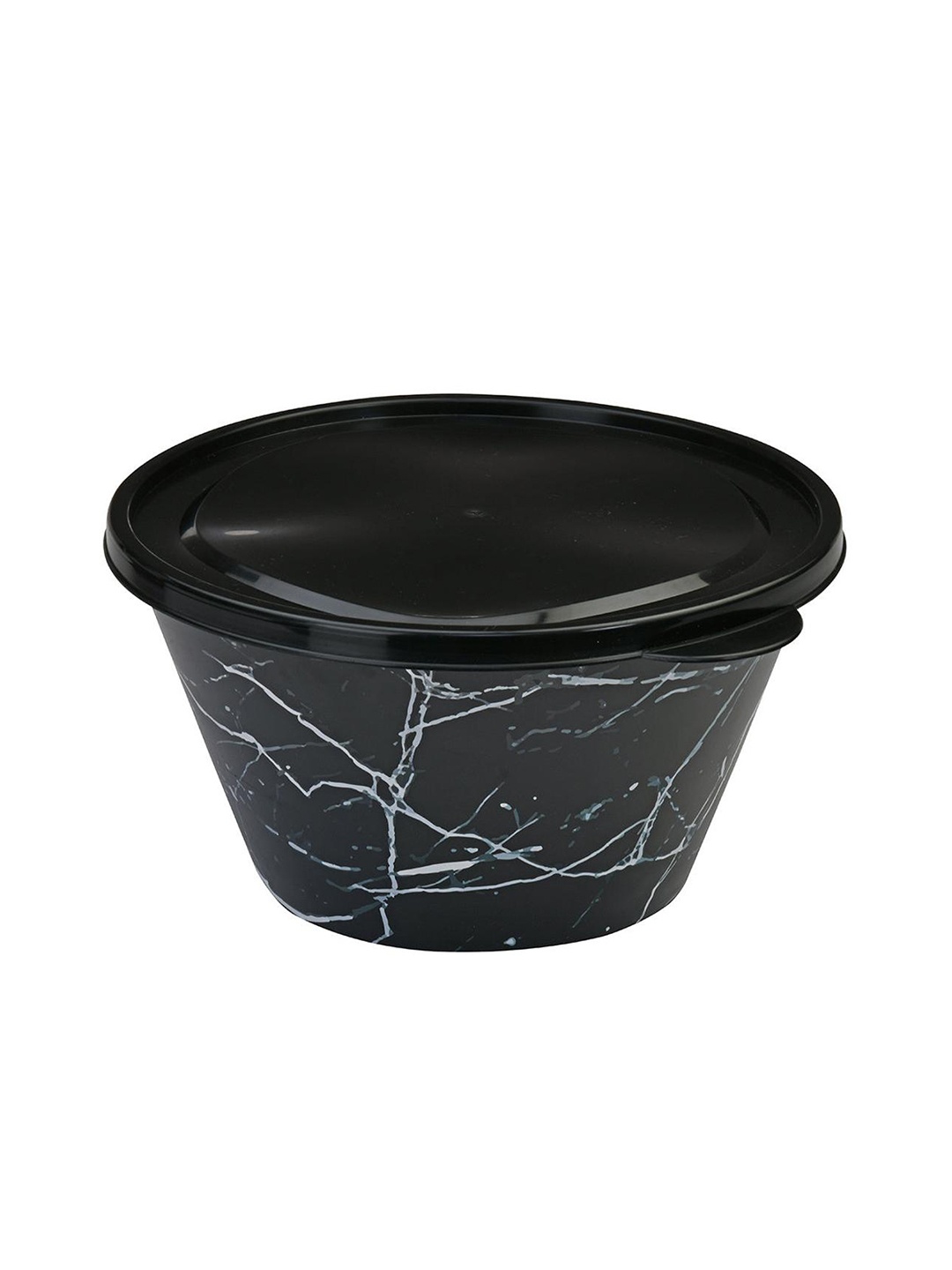 

Athome by Nilkamal Black Snack Bowl With Lid 460 ml