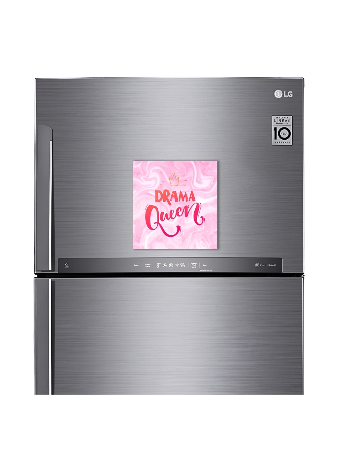 ARTBUG Pink & White Printed Decorative Magnet