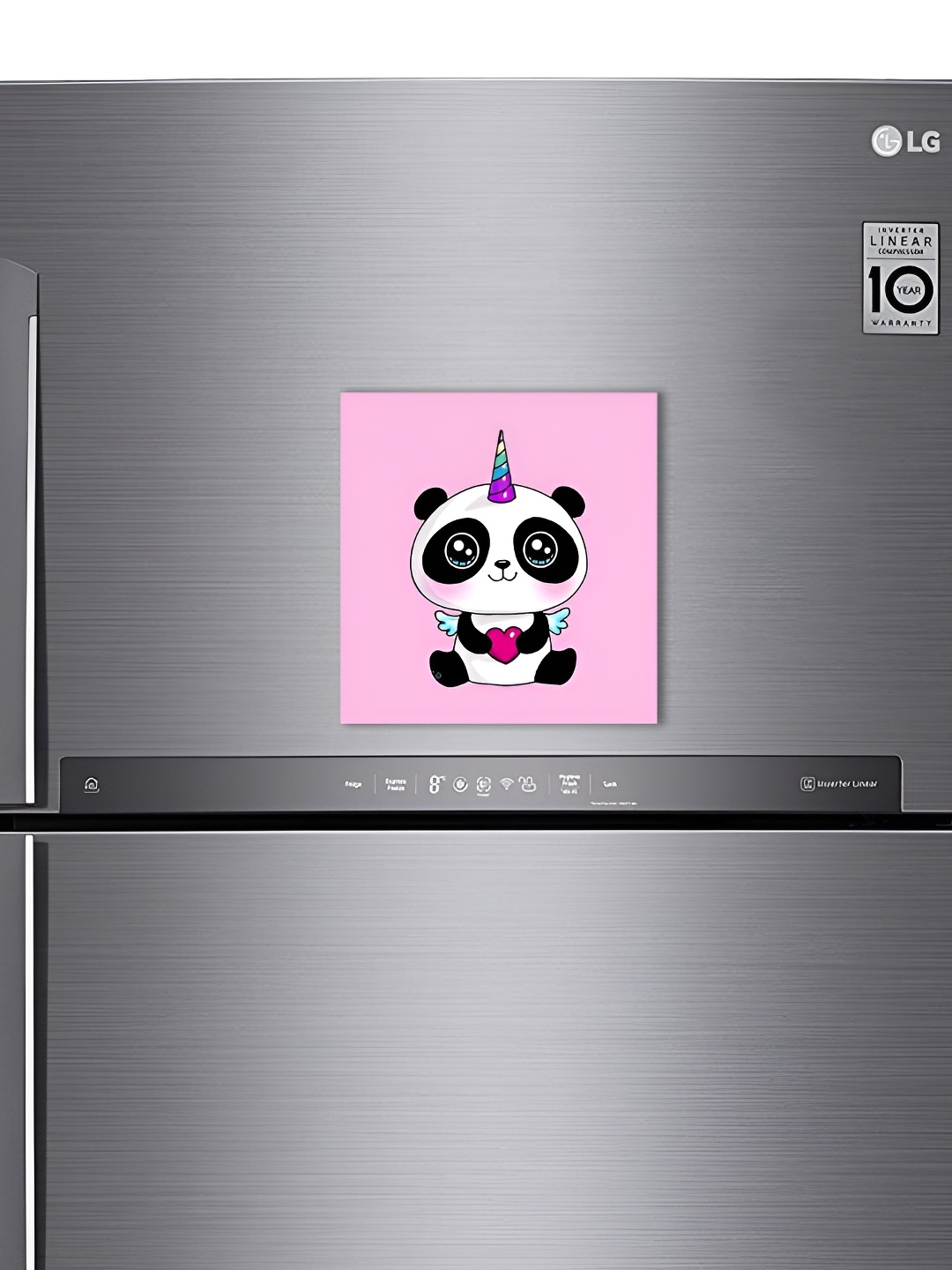 

ARTBUG Pink & Black Printed Printed Decorative Fridge Magnet