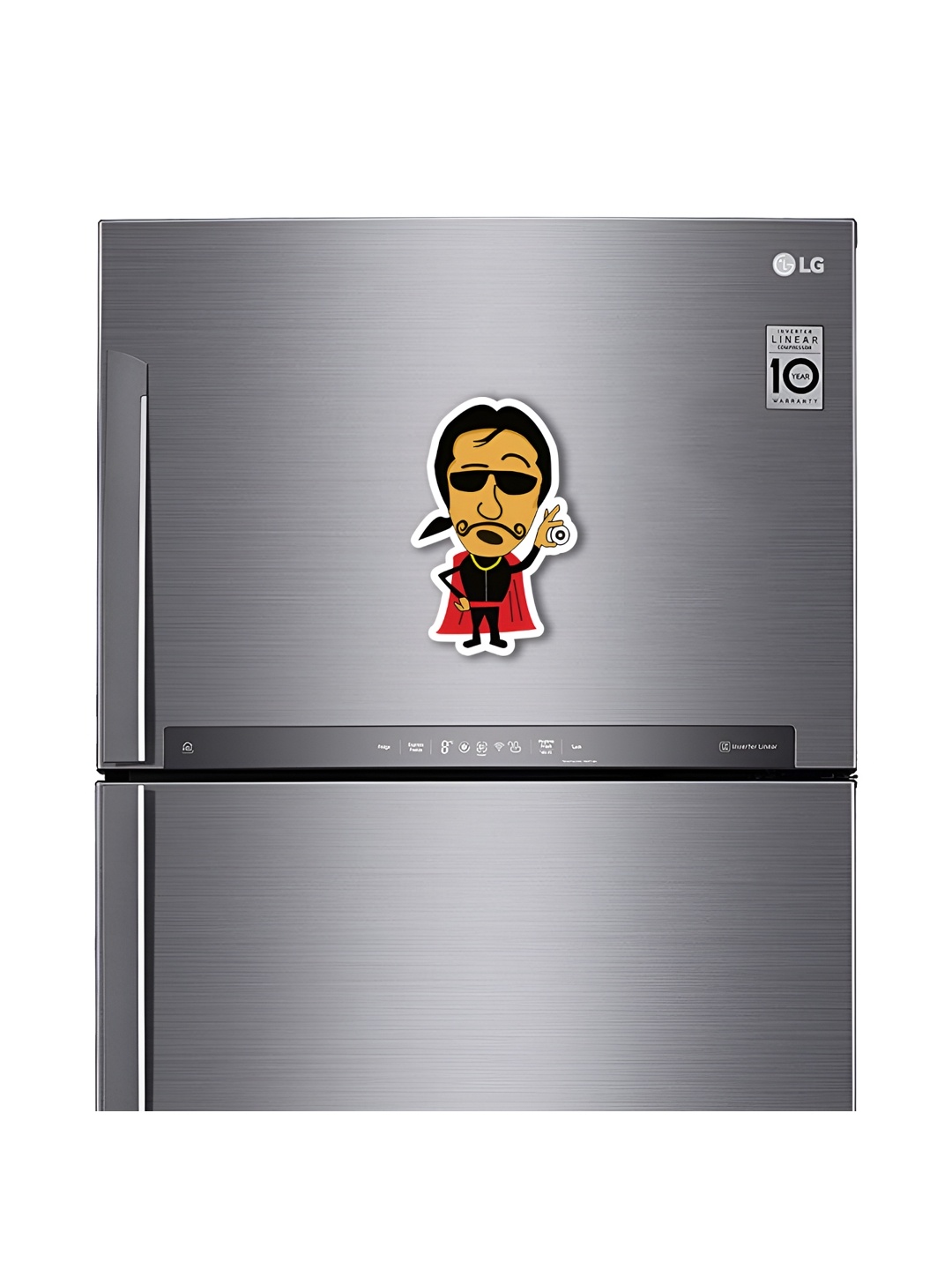 ARTBUG Black & Red Crime Master Gogo Printed Decorative Fridge Magnet