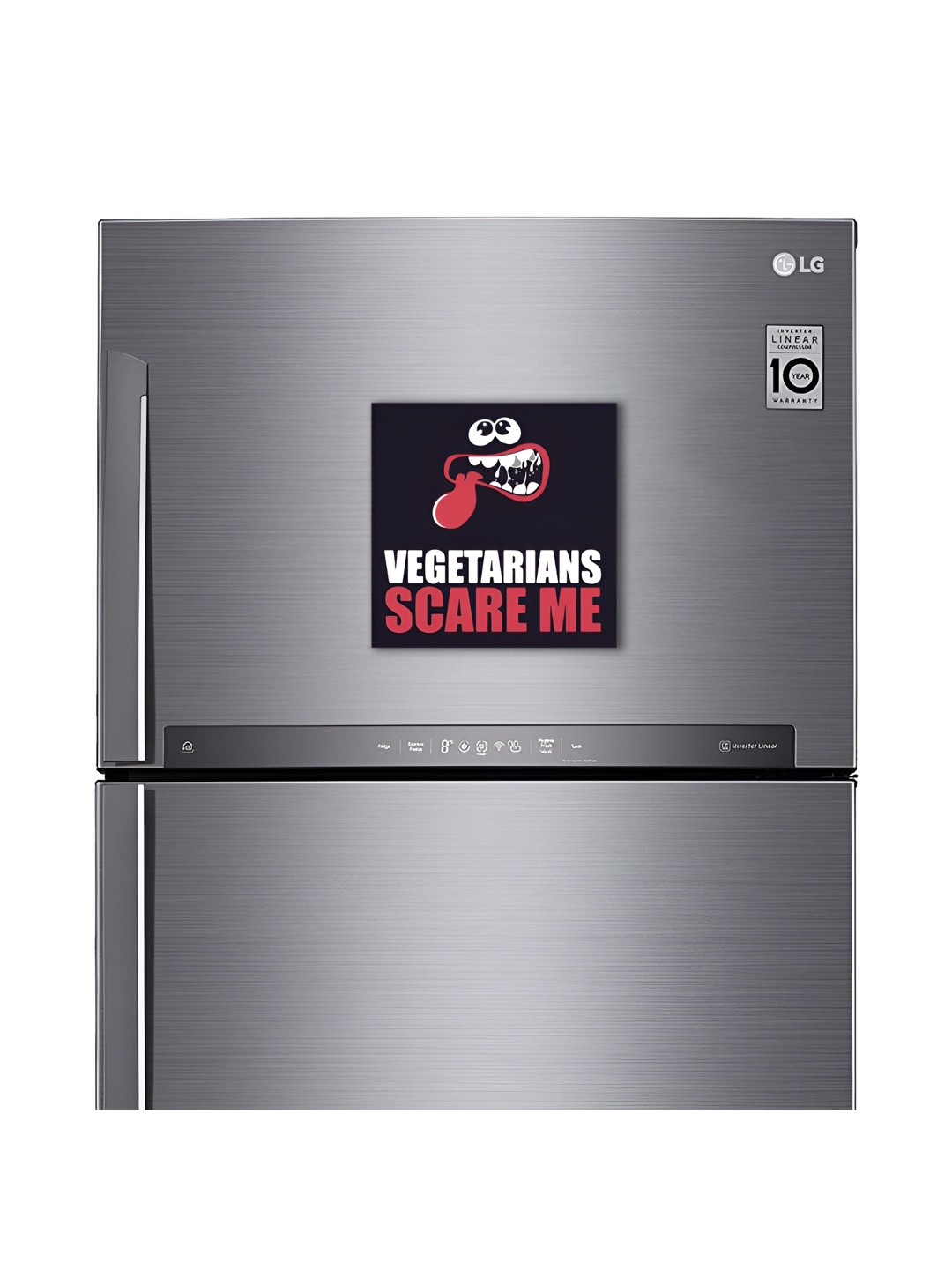 ARTBUG Black & Red Printed Fridge Decorative Magnet