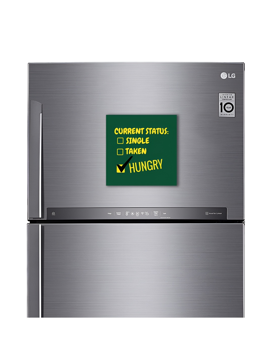 ARTBUG Green & Yellow Printed Decorative Fridge Magnet