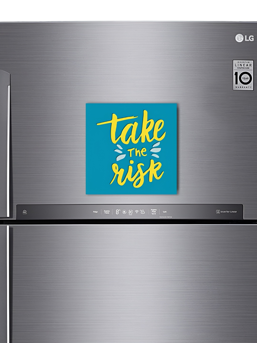 

ARTBUG Blue & Yellow Printed Decorative Fridge Magnet