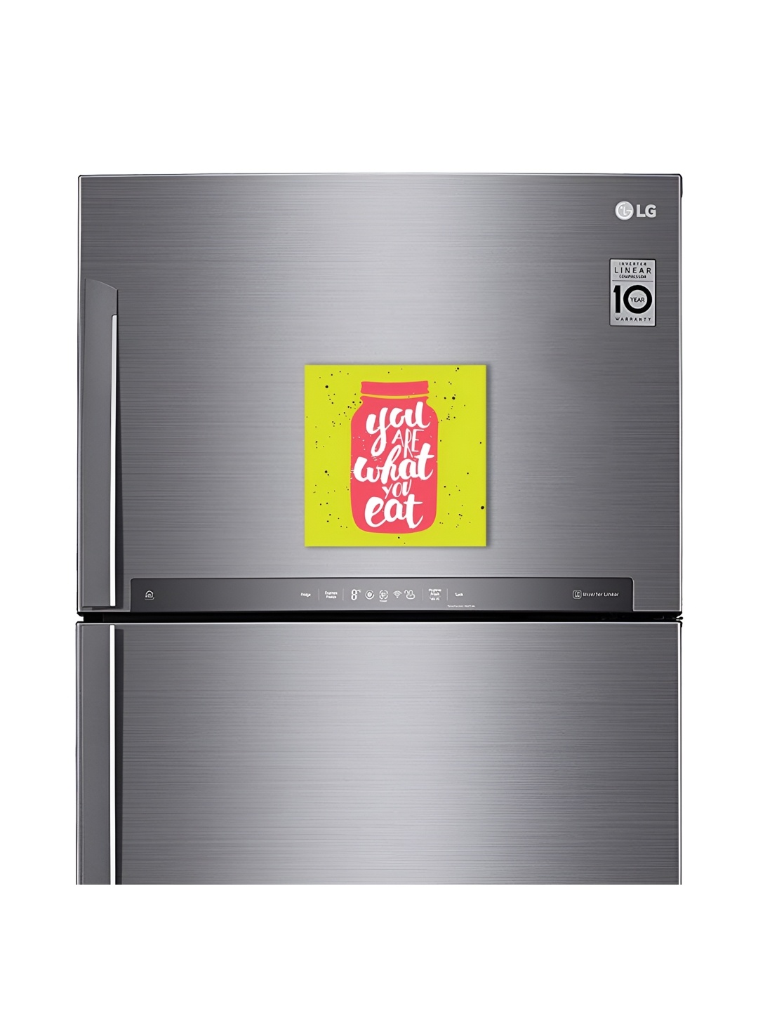 ARTBUG Yellow & Pink Printed Decorative Fridge Magnet