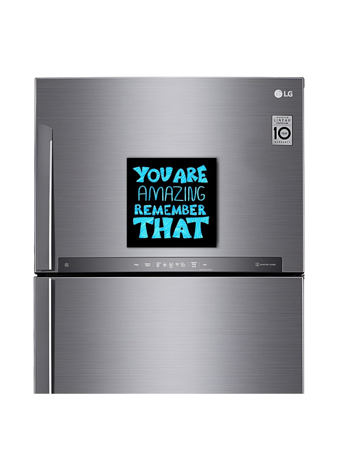 

ARTBUG Black & Blue Printed Decorative Fridge Magnet