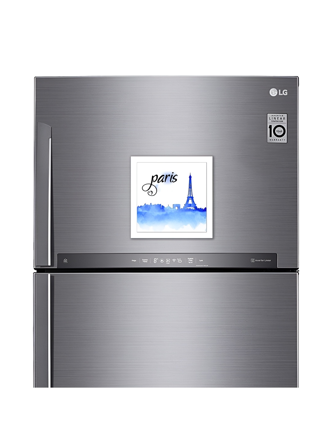 ARTBUG White & Blue Printed Printed Decorative Fridge Magnet