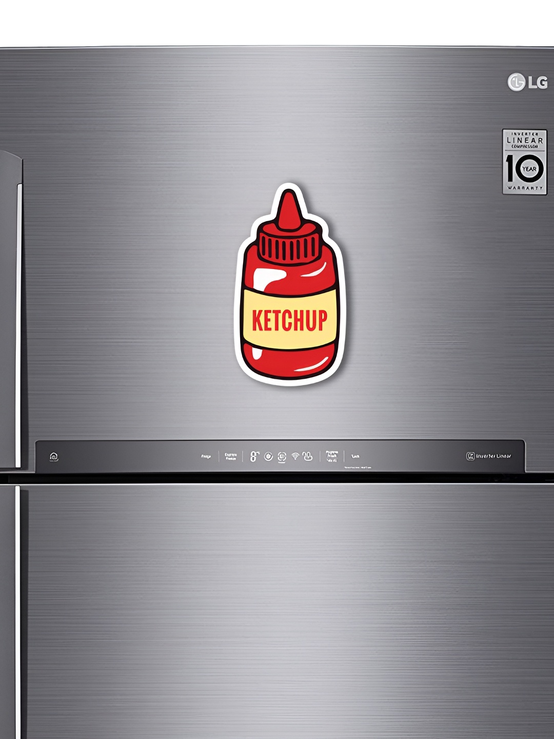 

ARTBUG Red & Beige Printed Decorative Fridge Magnet