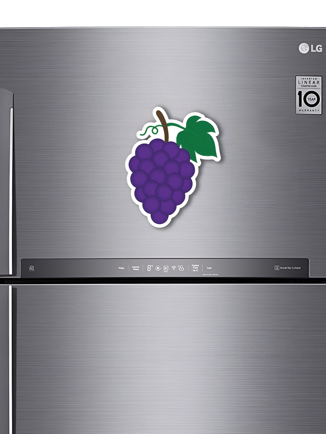 

ARTBUG Purple & Green Grapes HD Quality Decorative Fridge Magnet
