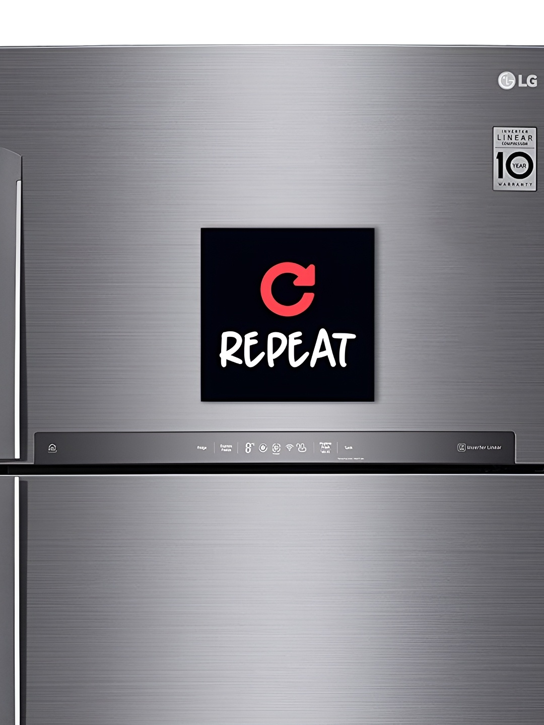 ARTBUG Black & White Reapeat Decorative Fridge Magnet