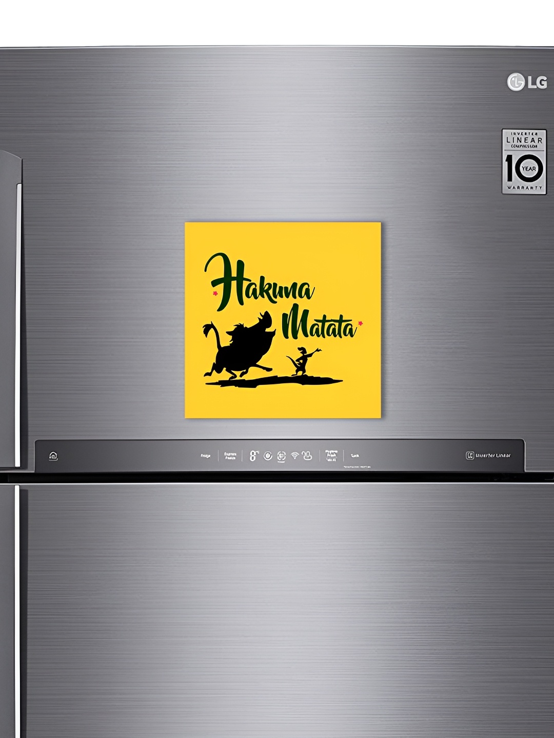 

ARTBUG Yellow Hakuna matata Decorative Fridge Magnet