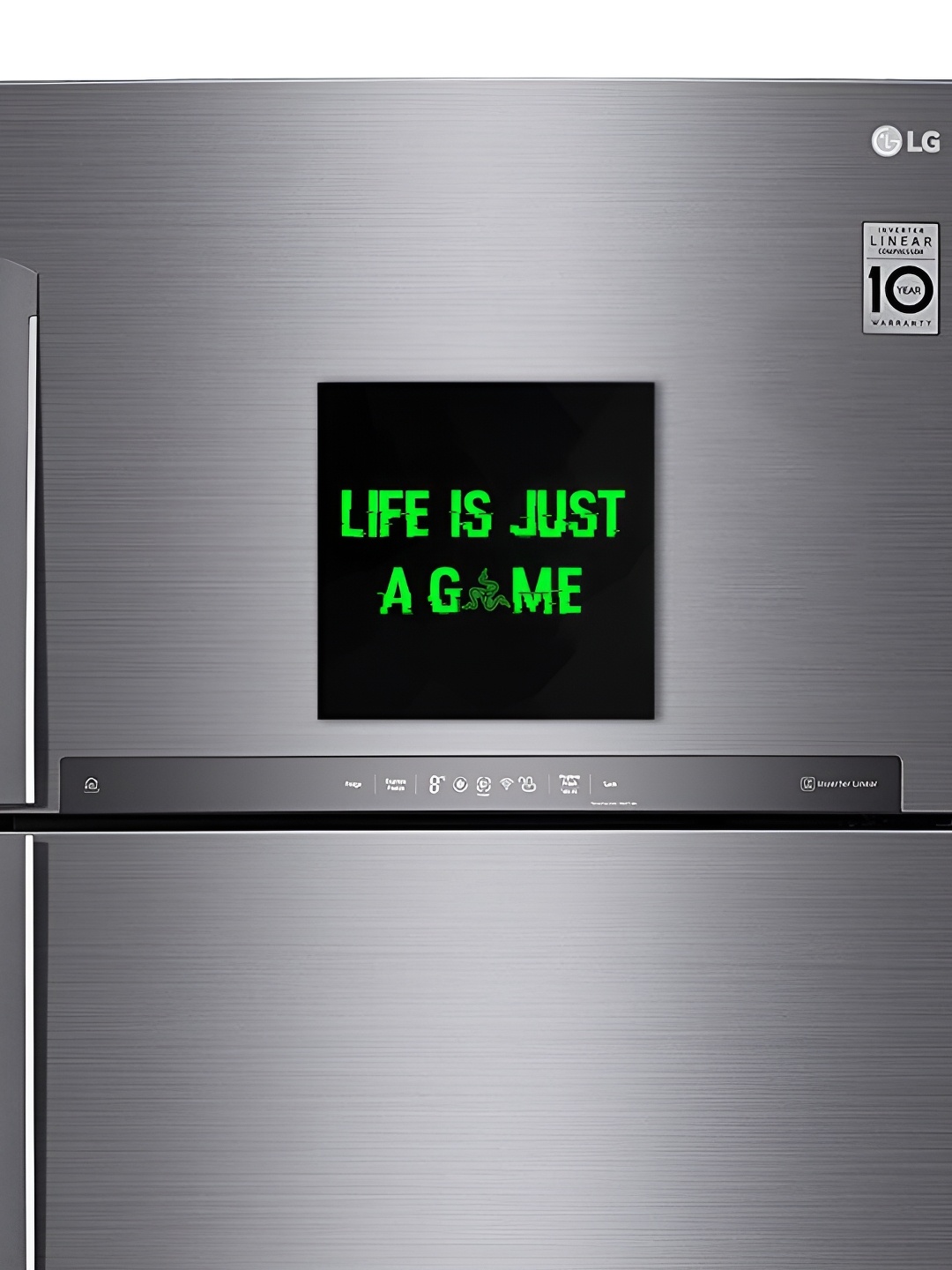 

ARTBUG Black & Green Printed Decorative Fridge Magnet