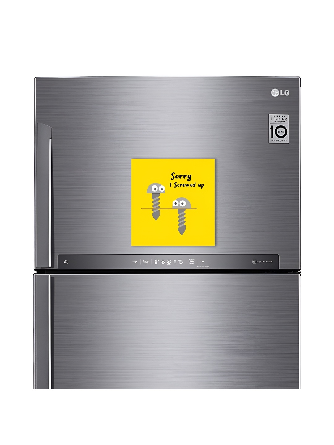 

ARTBUG Yellow & Grey Printed Fridge Decorative Magnets