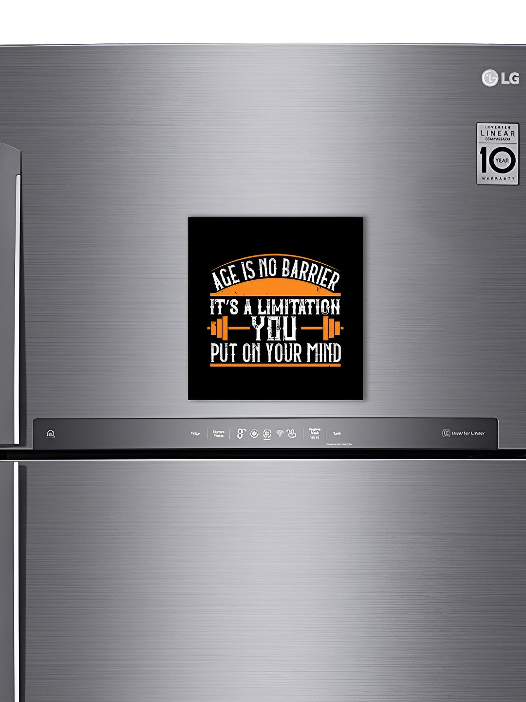 

ARTBUG Black & White Typography Decorative Fridge Magnet