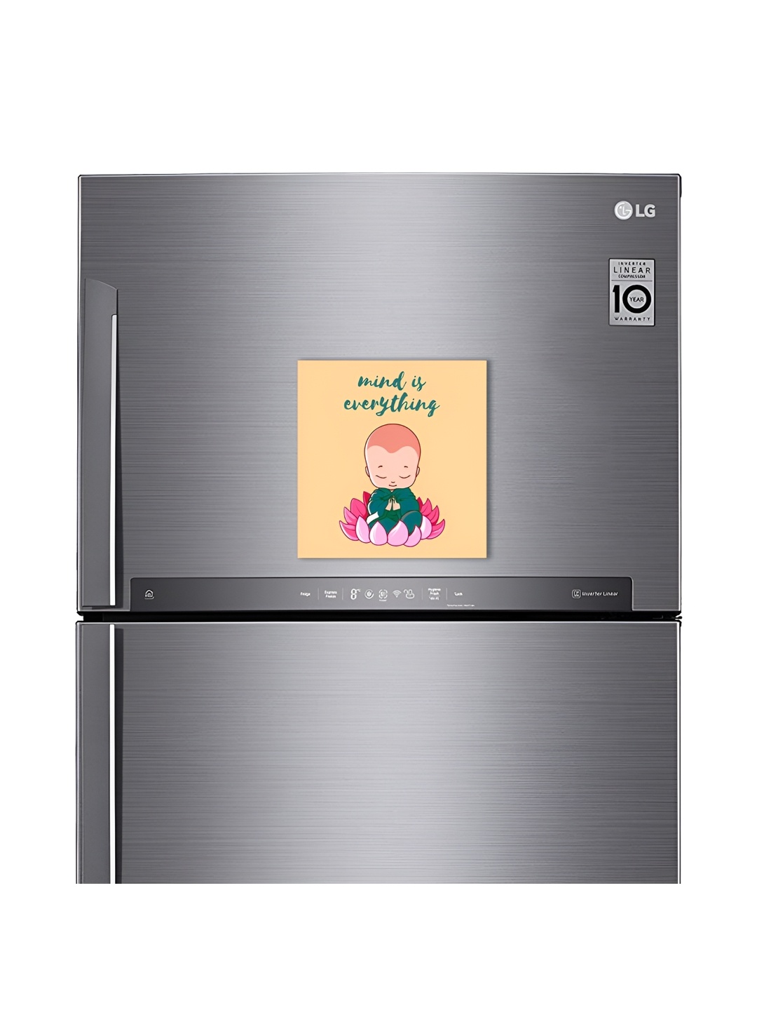 ARTBUG Yellow & Green Mind Is Everything Decorative Fridge Magnet