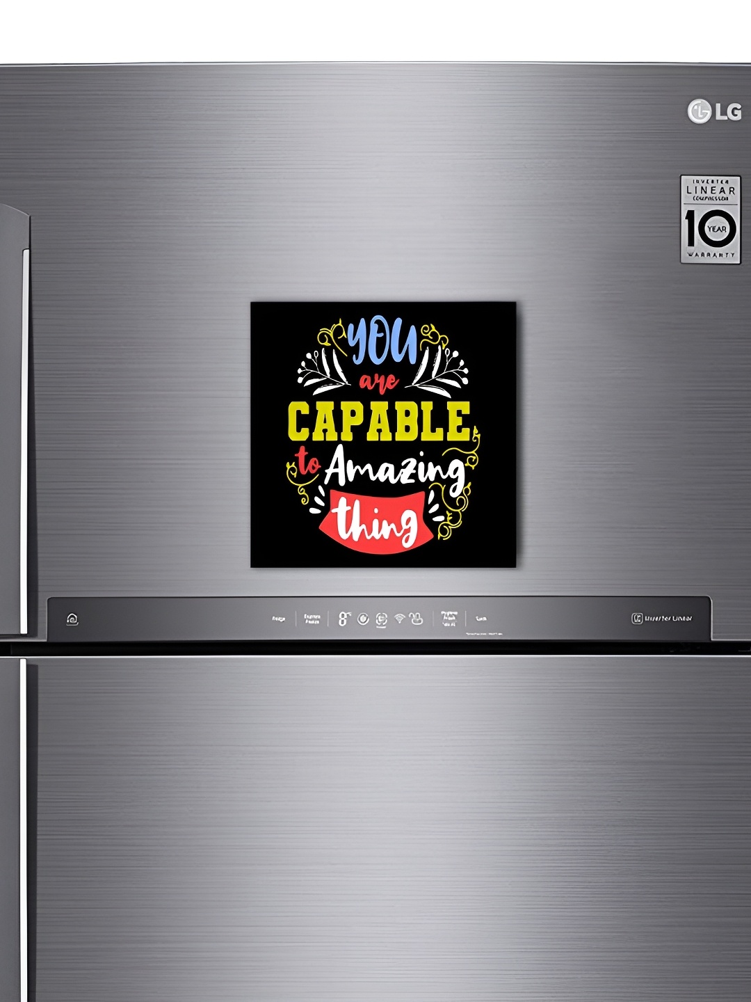

ARTBUG Black & Yellow Printed Fridge Decorative Magnets
