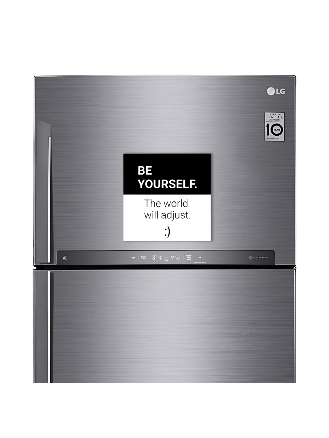 

ARTBUG Black & White Printed Decorative Fridge Magnet