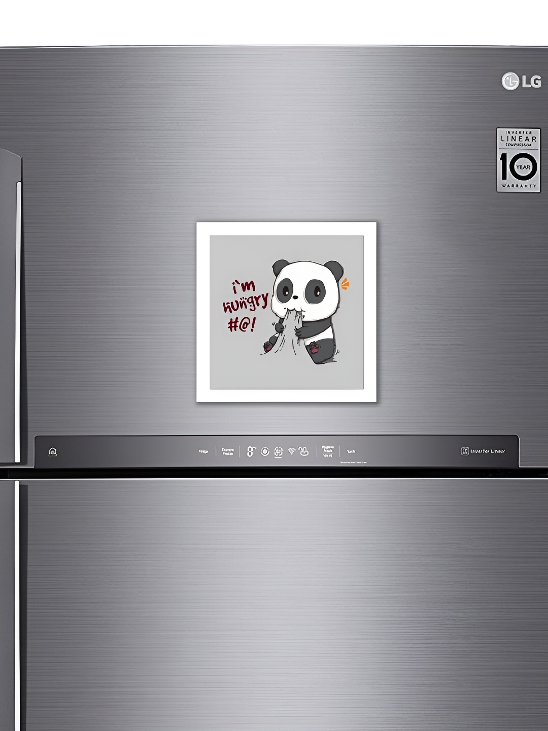 

ARTBUG Grey & White Printed Decorative Fridge Magnet