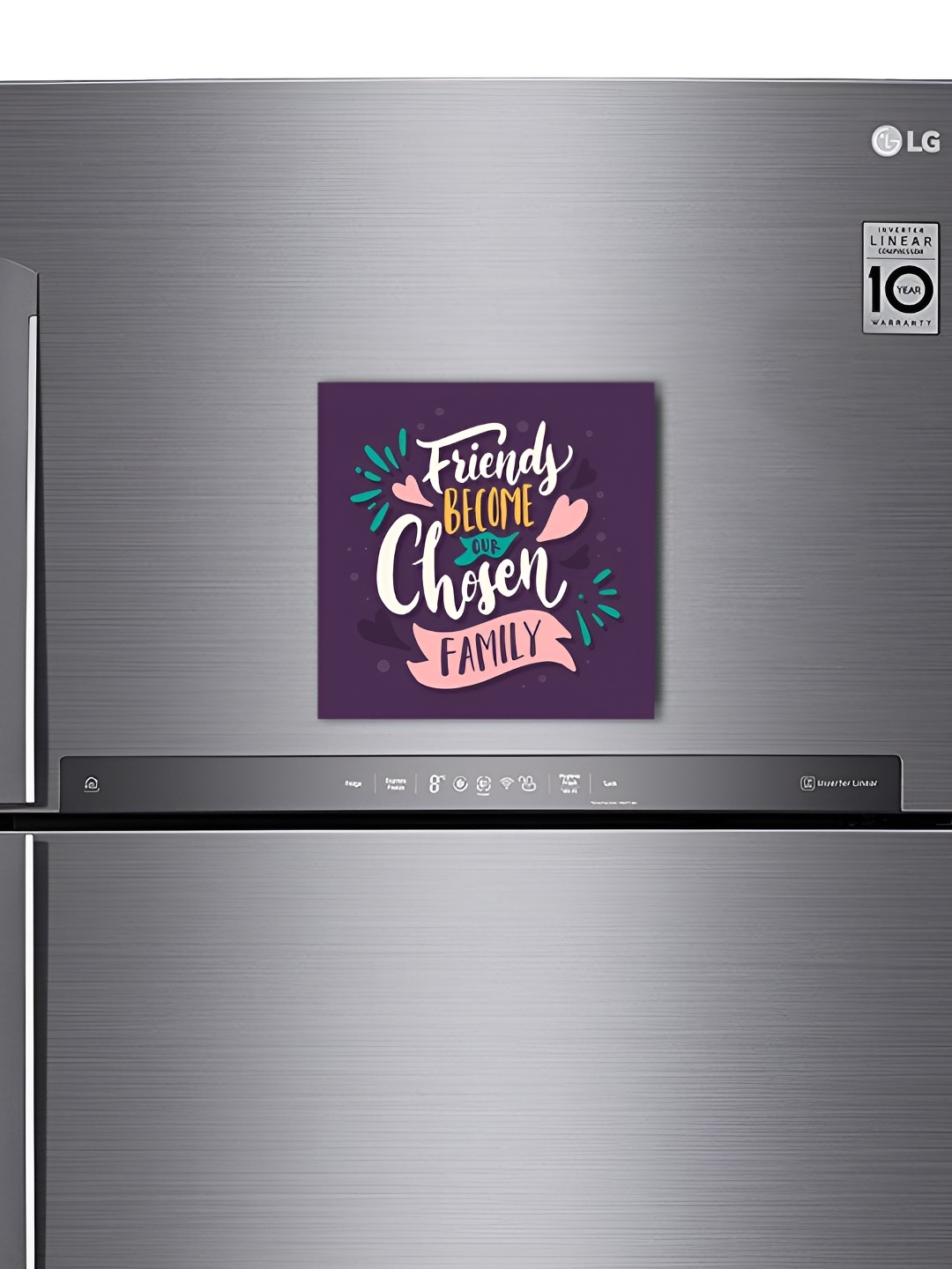 

ARTBUG Purple Typography Decorative Fridge Magnet