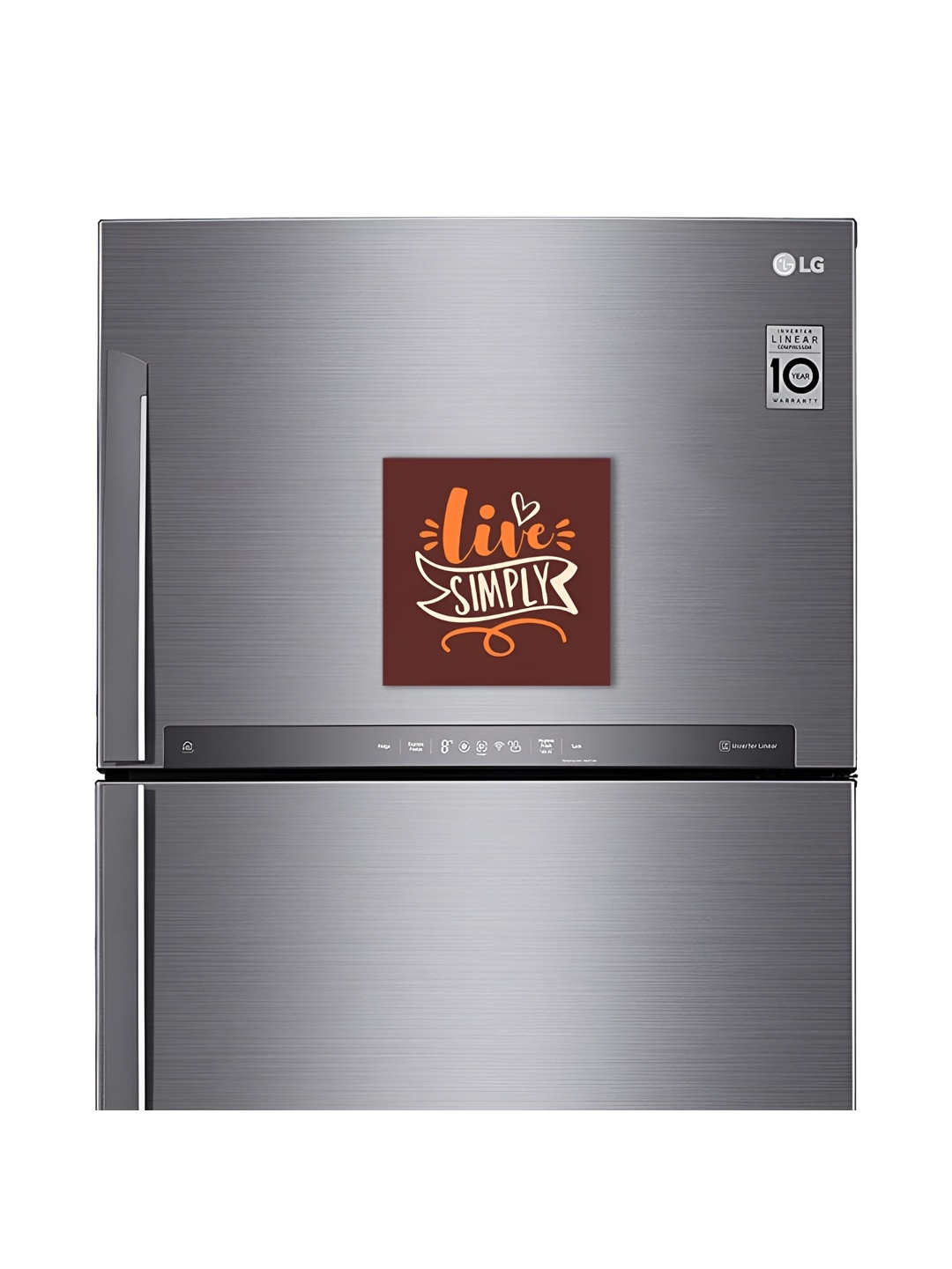 

ARTBUG Brown & Orange Typography Decorative Fridge Magnet