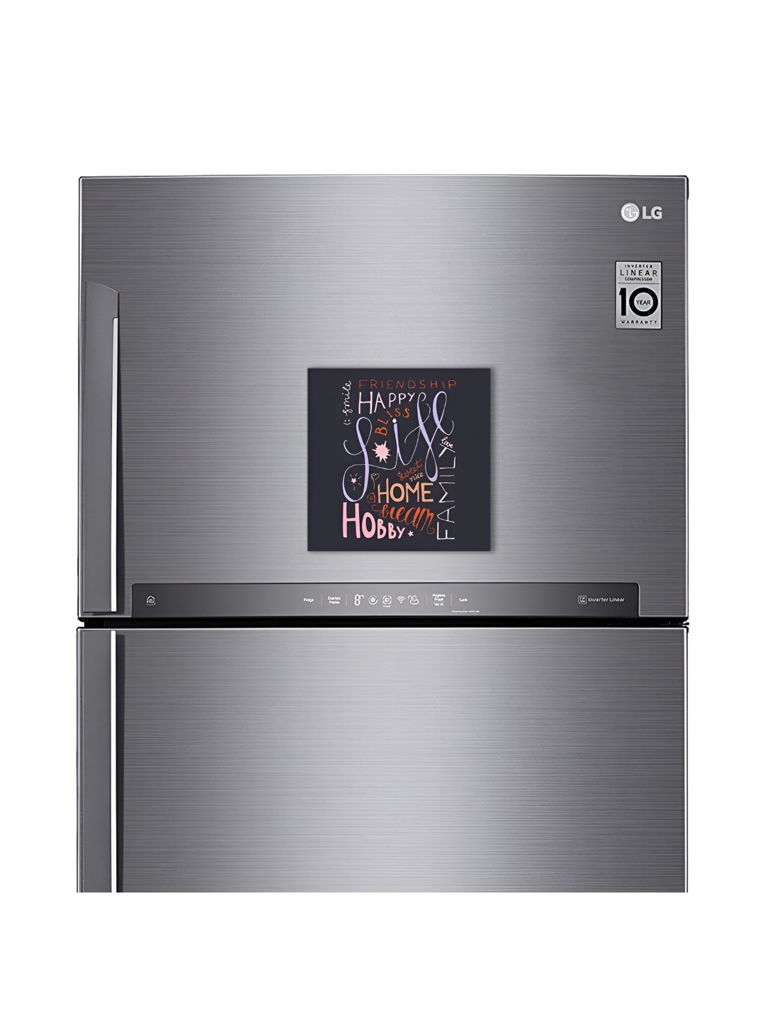 

ARTBUG Black & Pink Printed Decorative Fridge Magnet