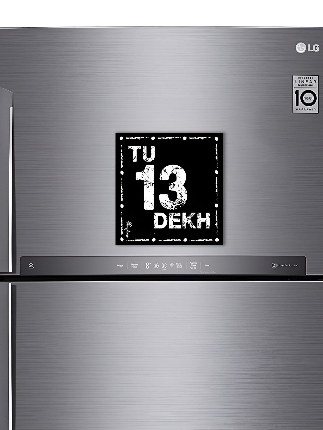 

ARTBUG Black & White Printed Decorative Fridge Magnet