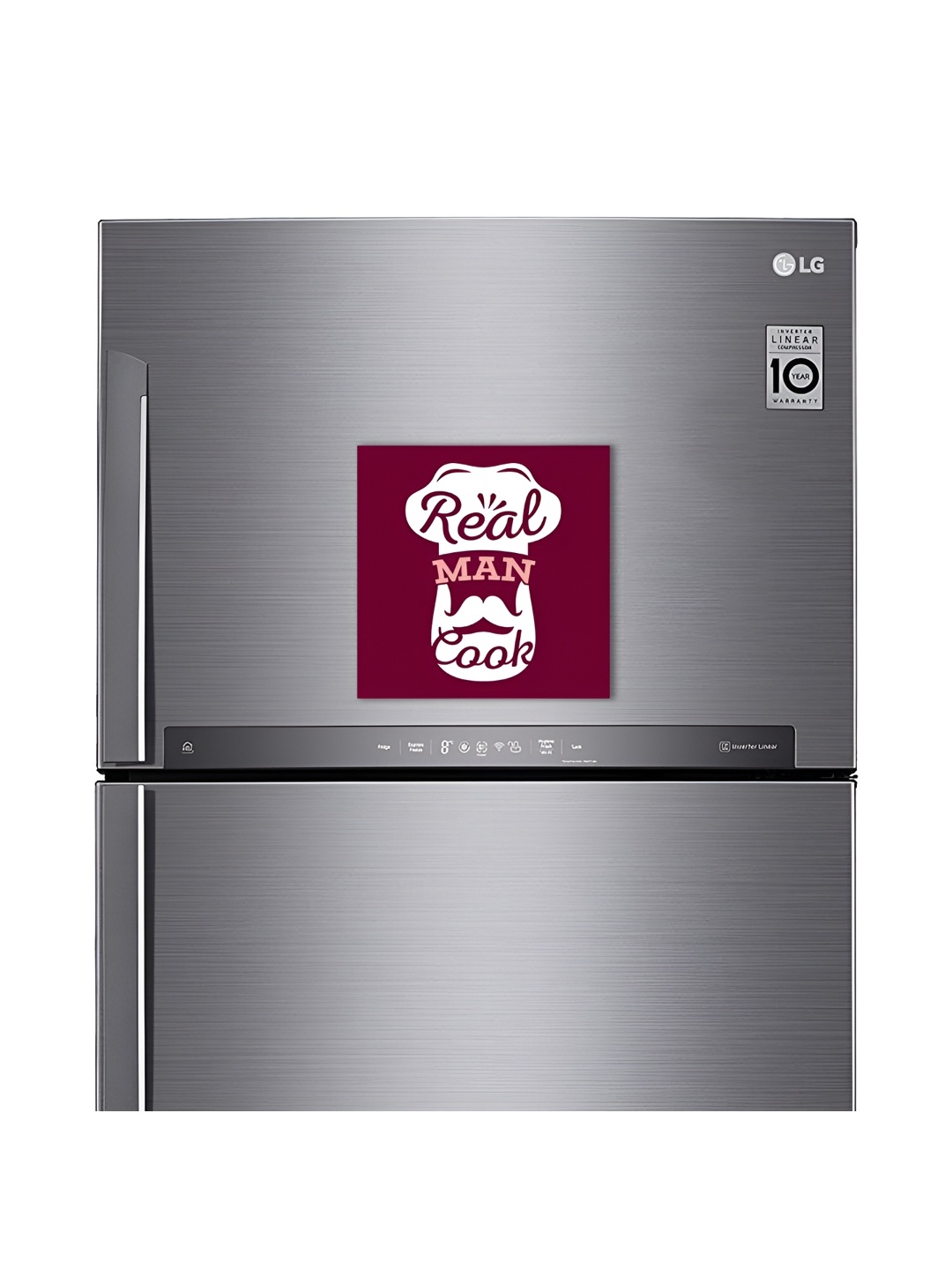 

ARTBUG Maroon & White Printed Decorative Fridge Magnet