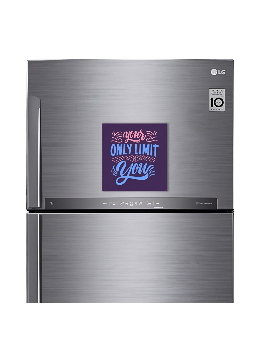 

ARTBUG Purple & Blue Typography Decorative Fridge Magnet