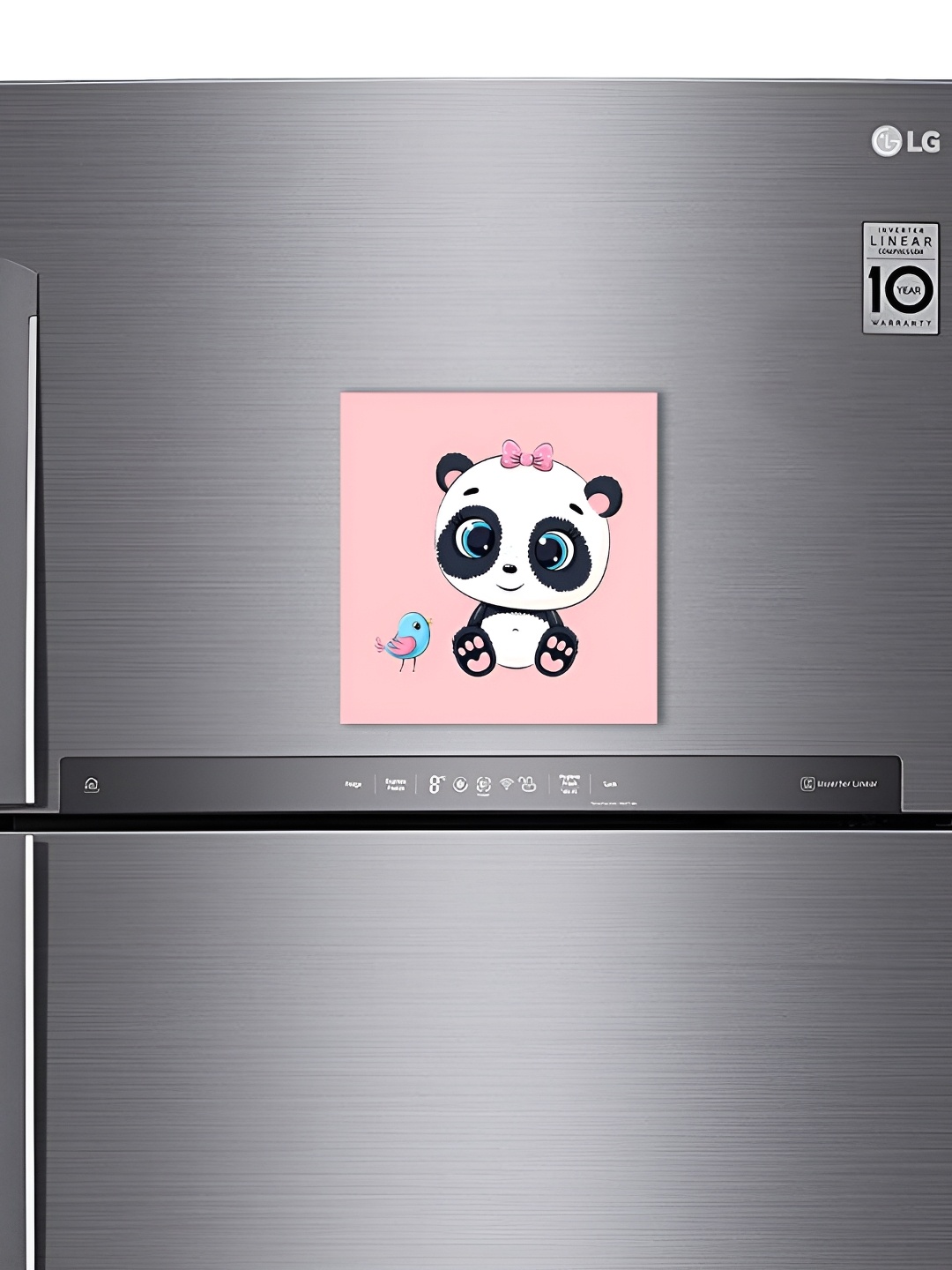 

ARTBUG Pink & White Printed Decorative Fridge Magnets