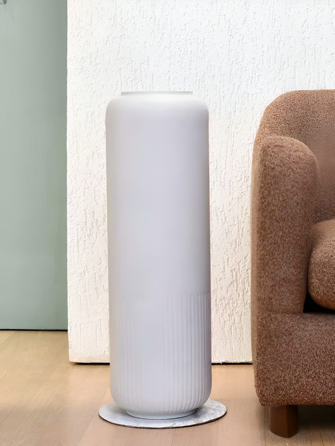 

Athome by Nilkamal White Metal Floor Tumbler Vases