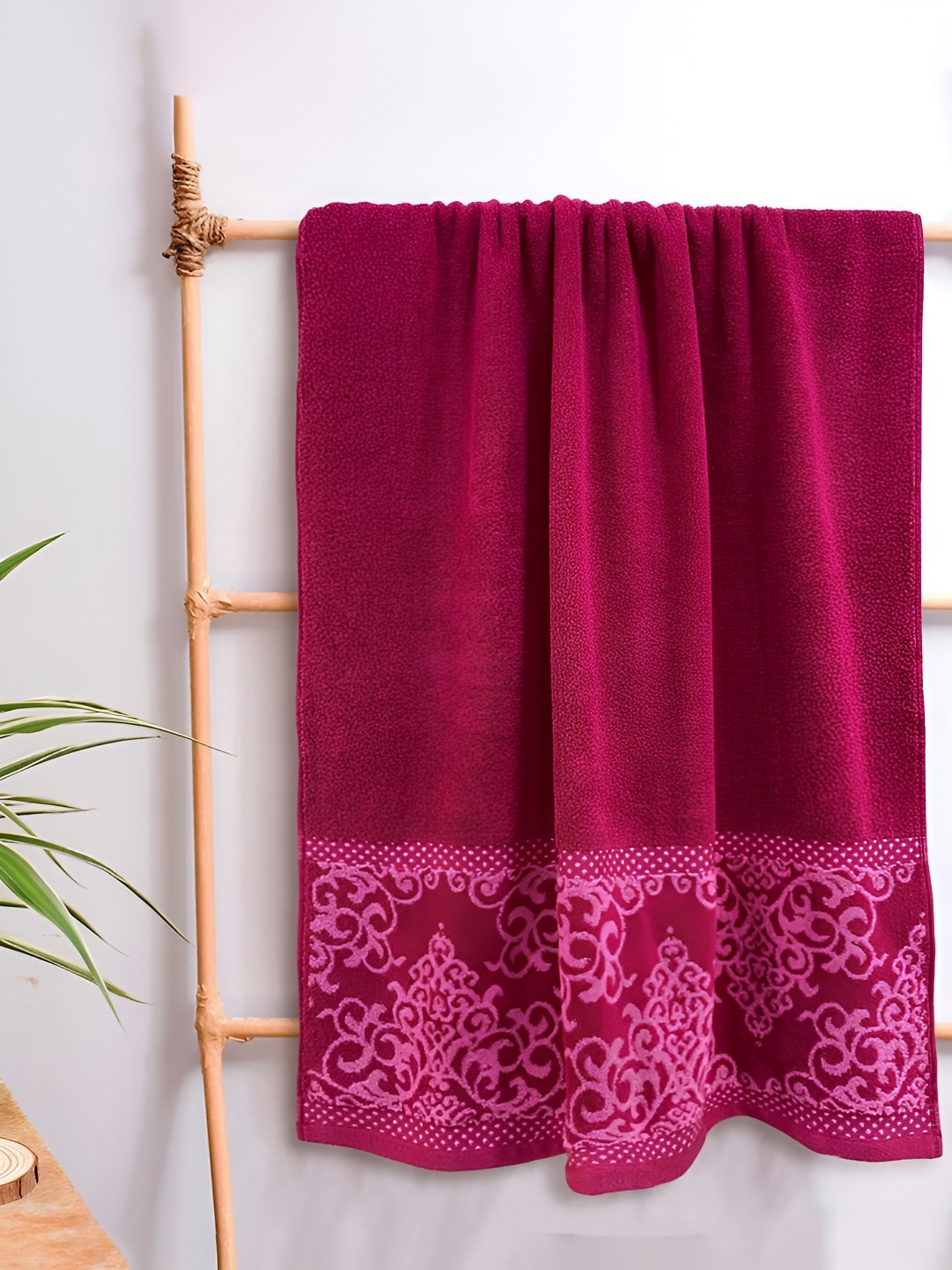 

Sassoon Wedelia Coral Printed Cotton Bath Towel