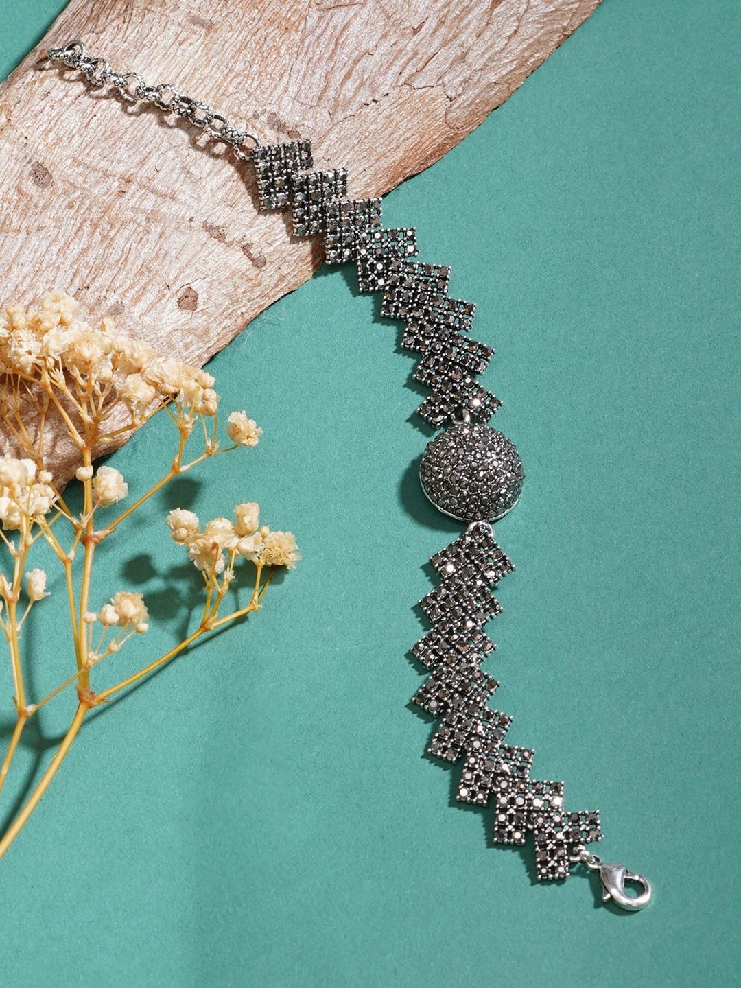 

Mali Fionna Rhodium-Plated Chain Bracelet, Silver