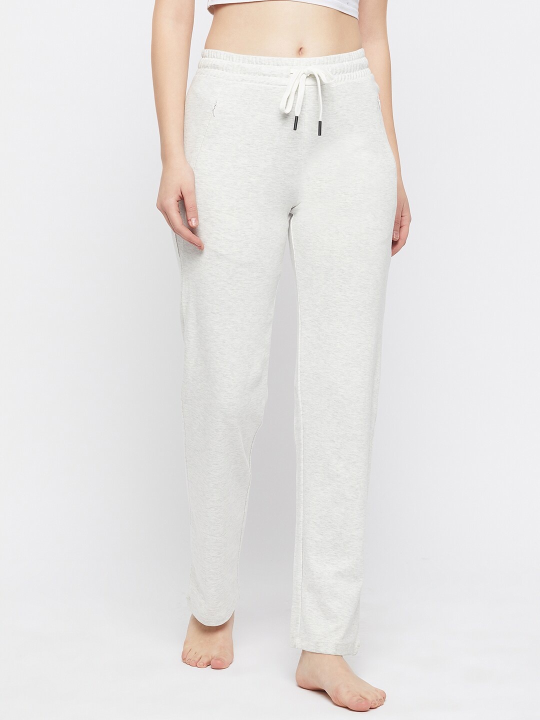 

MADAME M SECRET Women Printed Mid-Rise Lounge Pants, Grey