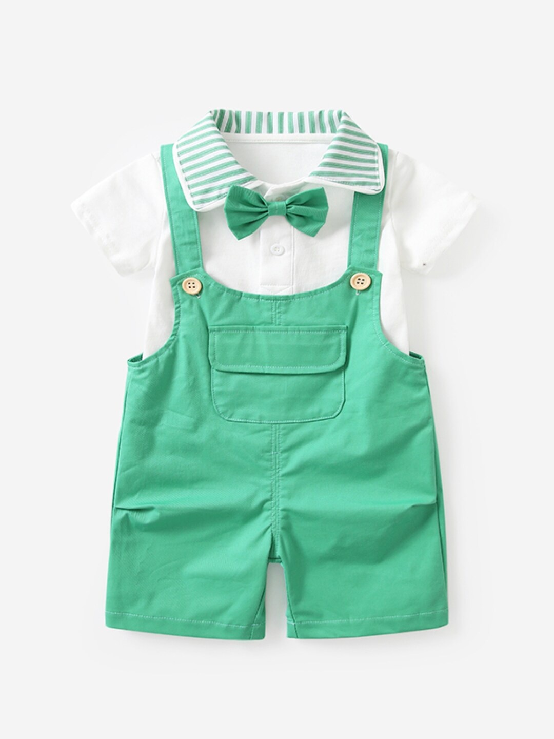 

StyleCast Infants Girls Green Dungaree With T-Shirt
