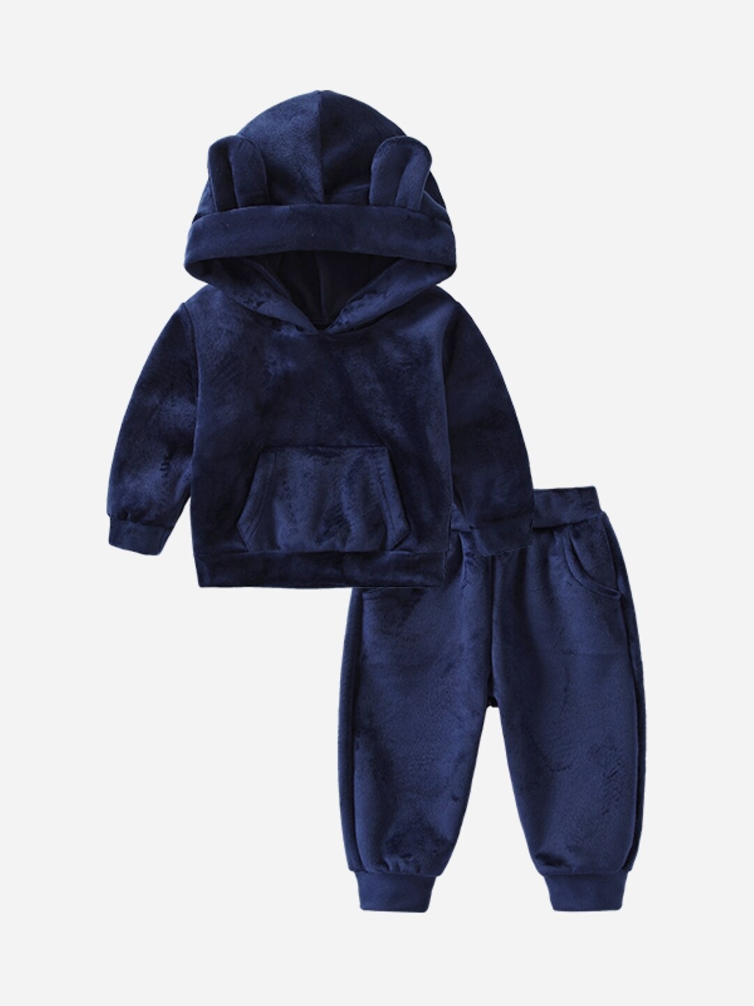

StyleCast Girls Navy Blue Hooded Sweatshirt with Joggers