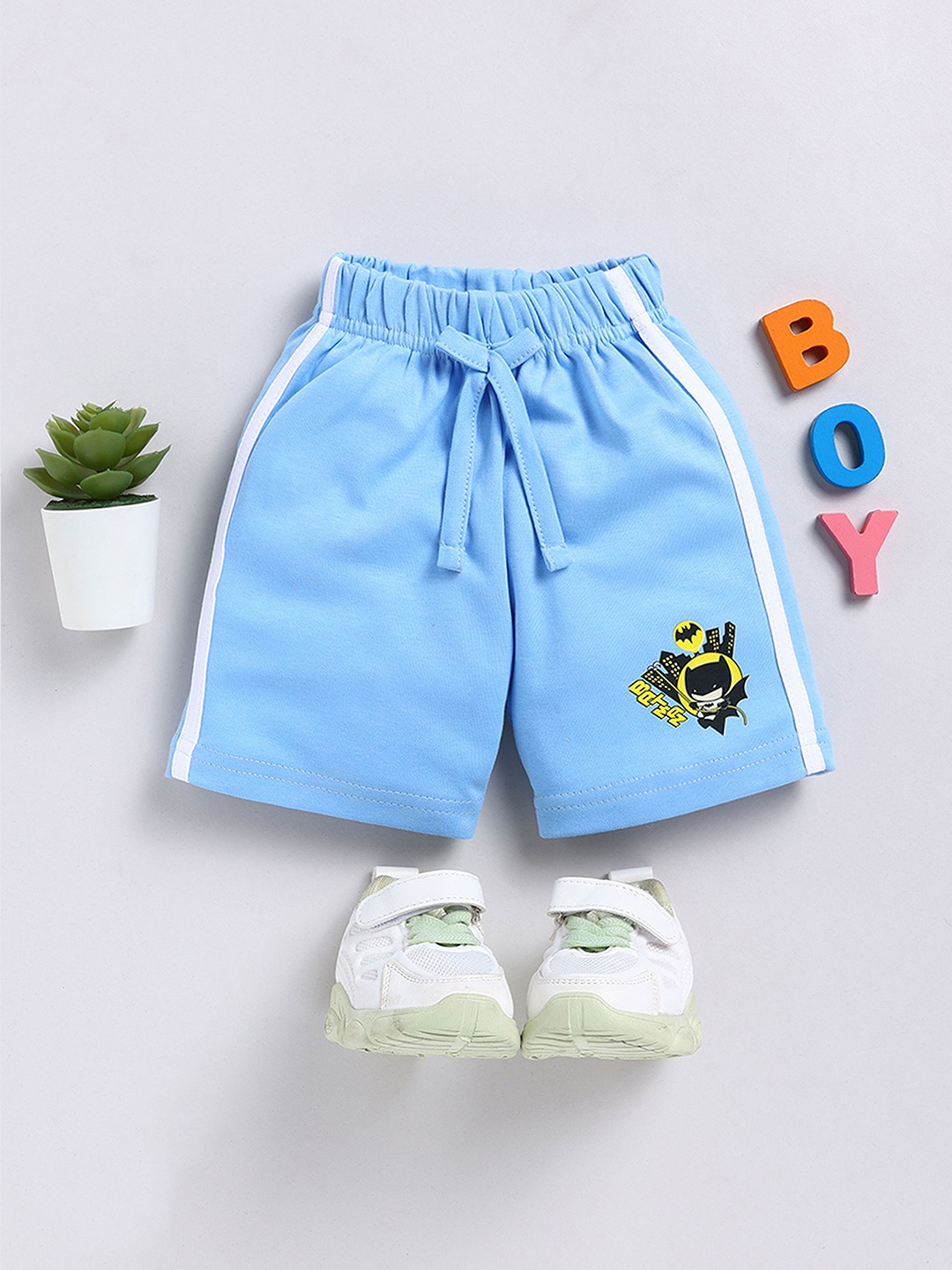 

Moms Love Unisex Kids Batman Printed Cotton Shorts, Blue