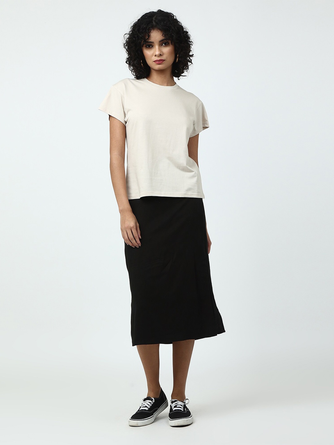 

Saltpetre Organic Cotton T-shirt With Skirt, Cream