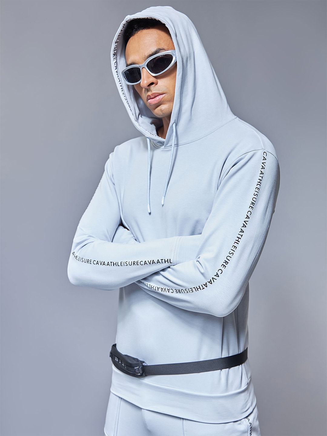 

CAVA Antimicrobial Hooded Signature Sprint Hoodie, Grey