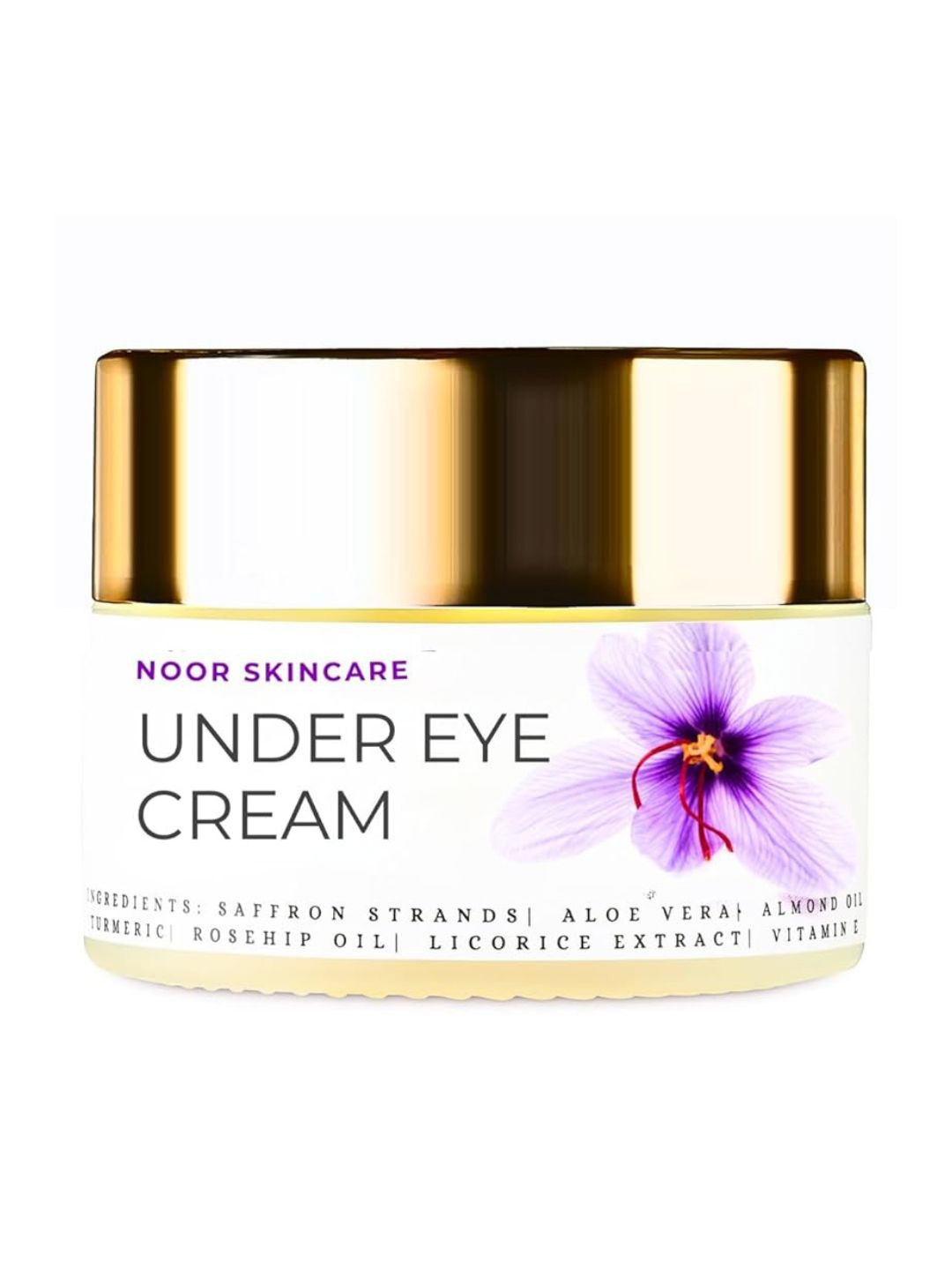 

NOOR SKINCARE Under Eye Cream for Dark Circles, Puffy Eyes, Fine lines & Wrinkles - 15 g, Yellow