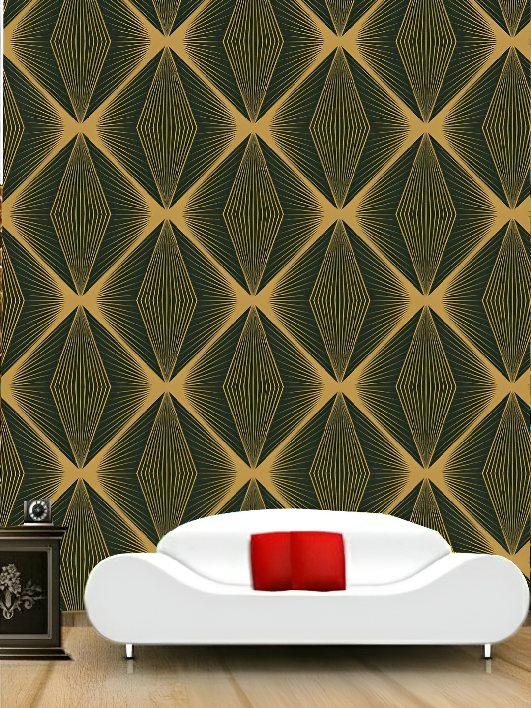 

KSHIRSA Green & Brown Printed Self-Adhesive Laminated Wallpaper