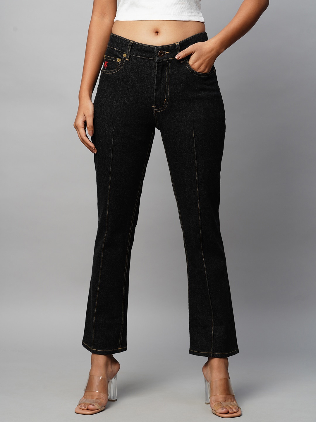 

Chemistry Denim Clean Look Mid-Rise Bootcut Jeans, Black