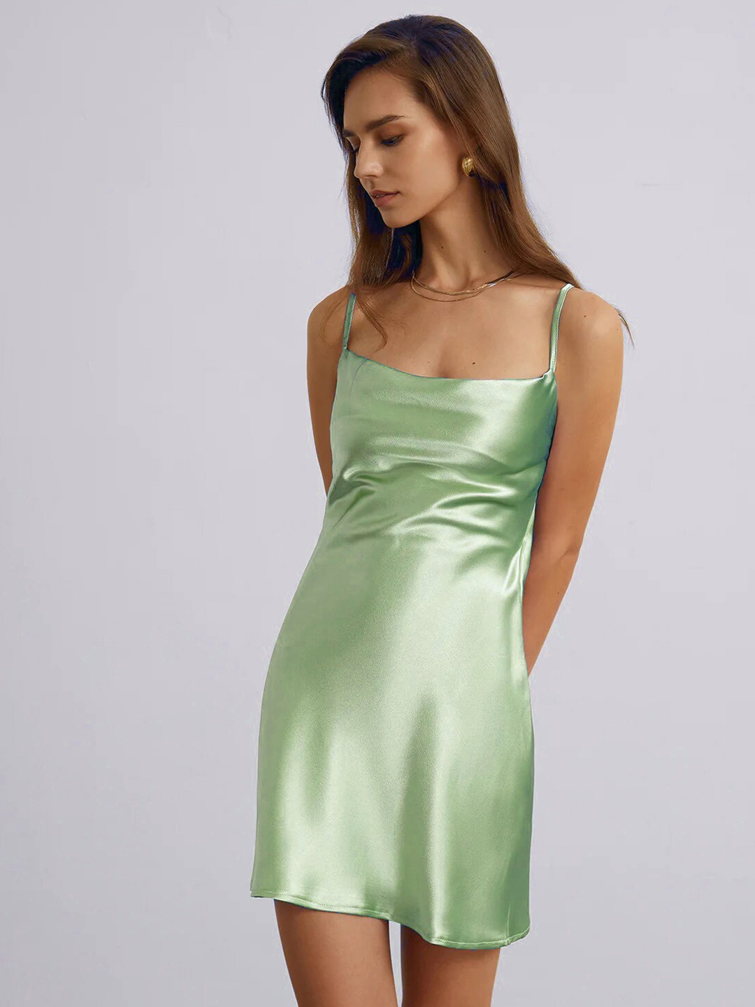 

DressBerry Green Sheath Mini Dress