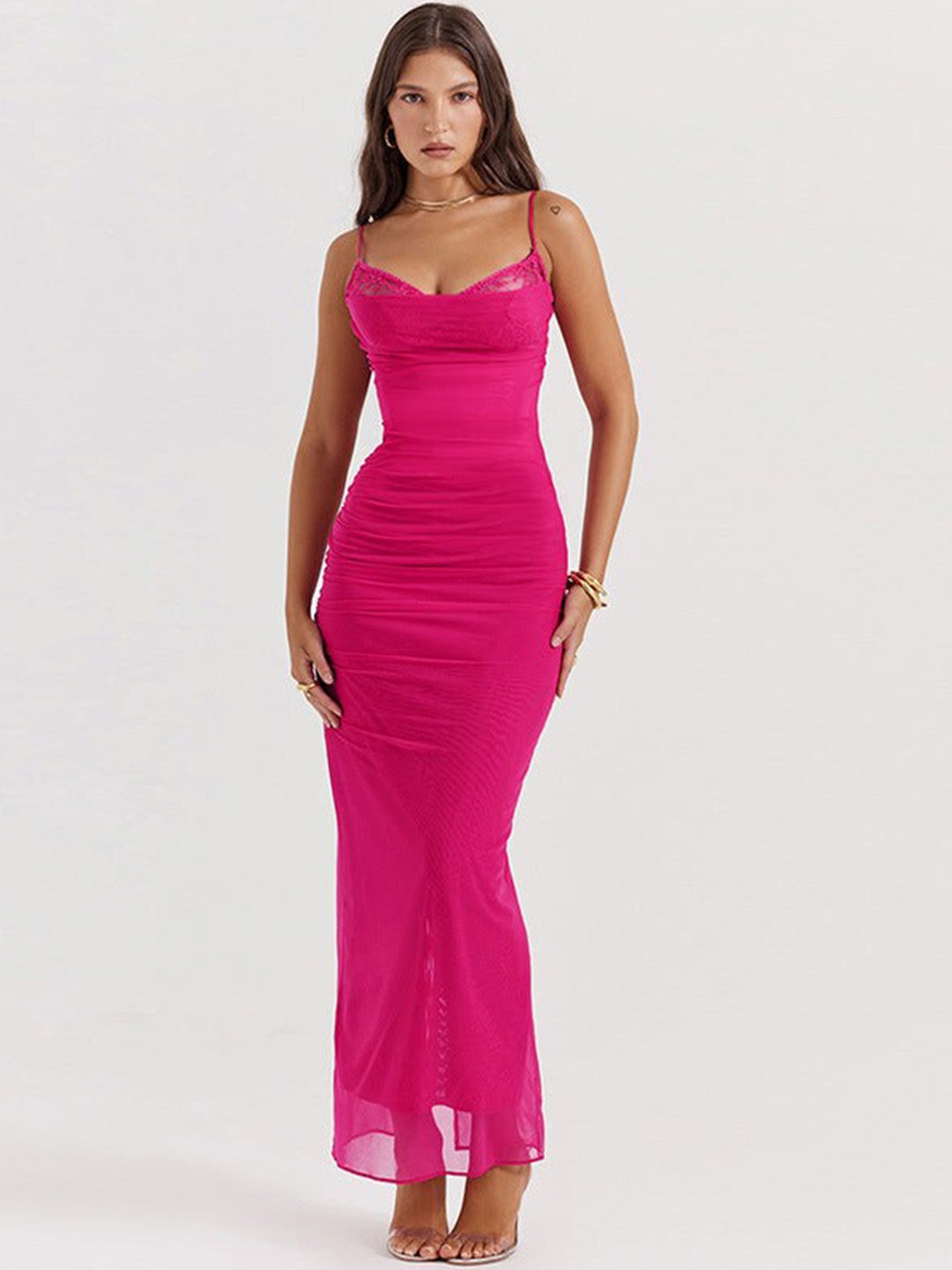 

DressBerry Red Sheath Maxi Dress