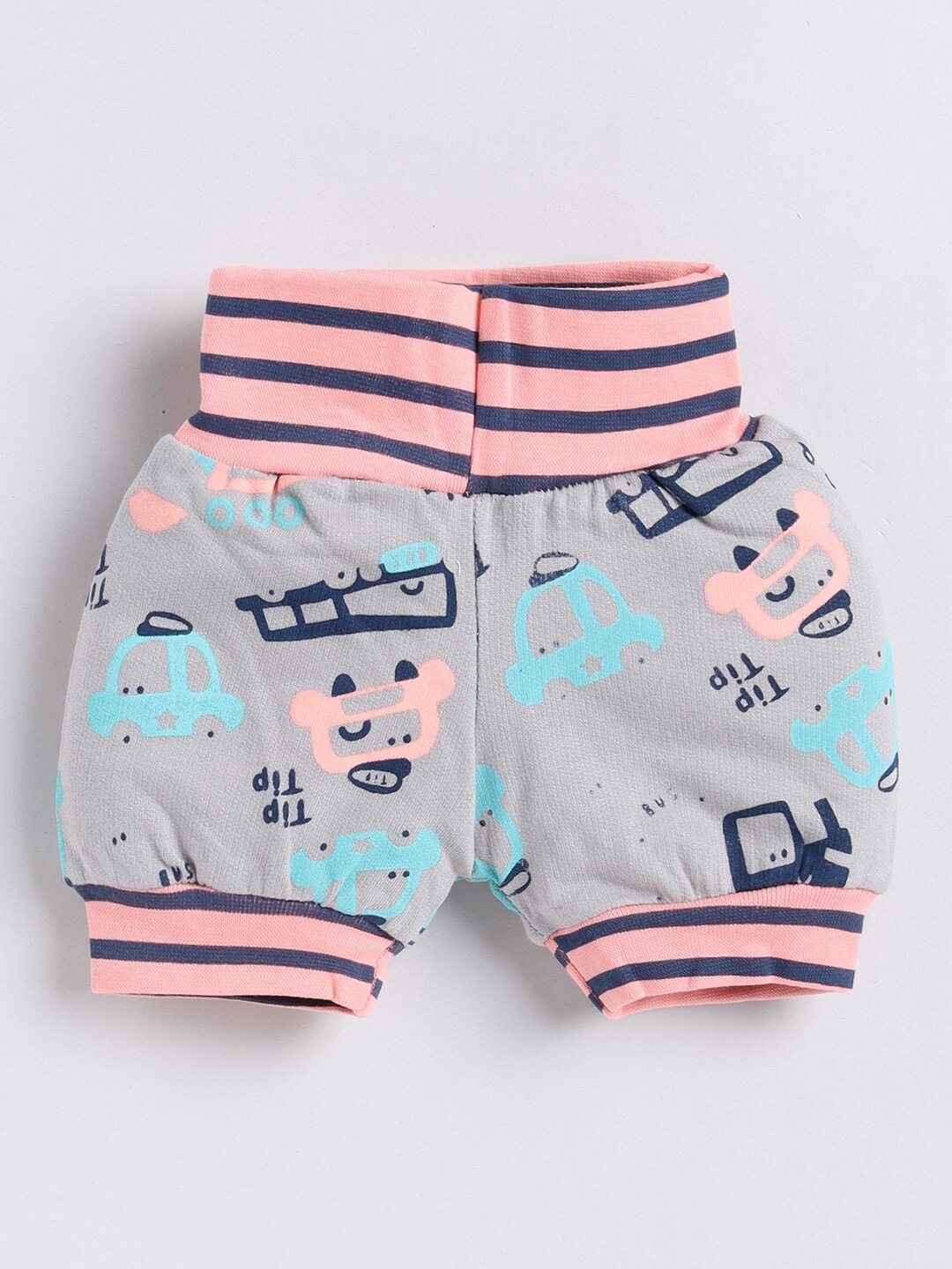 

Moms Love Infants Boys Conversational Printed Cotton Shorts, Charcoal