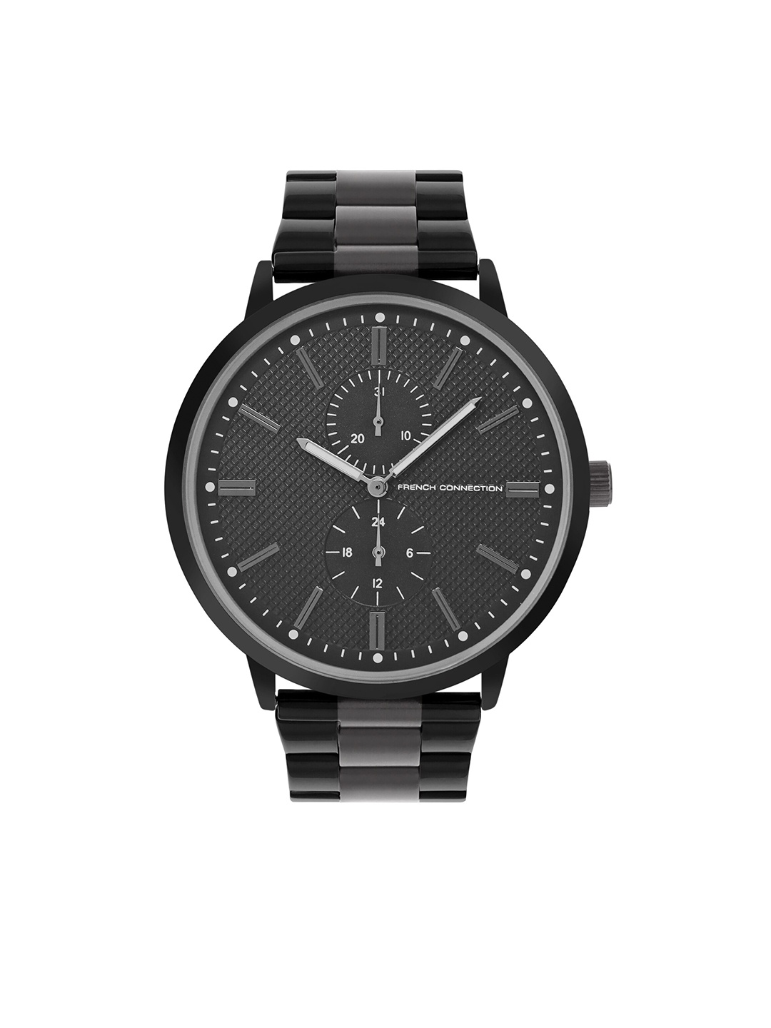 

French Connection Men Dial & Stainless Steel Straps Analogue Watch FCW08GNM, Black