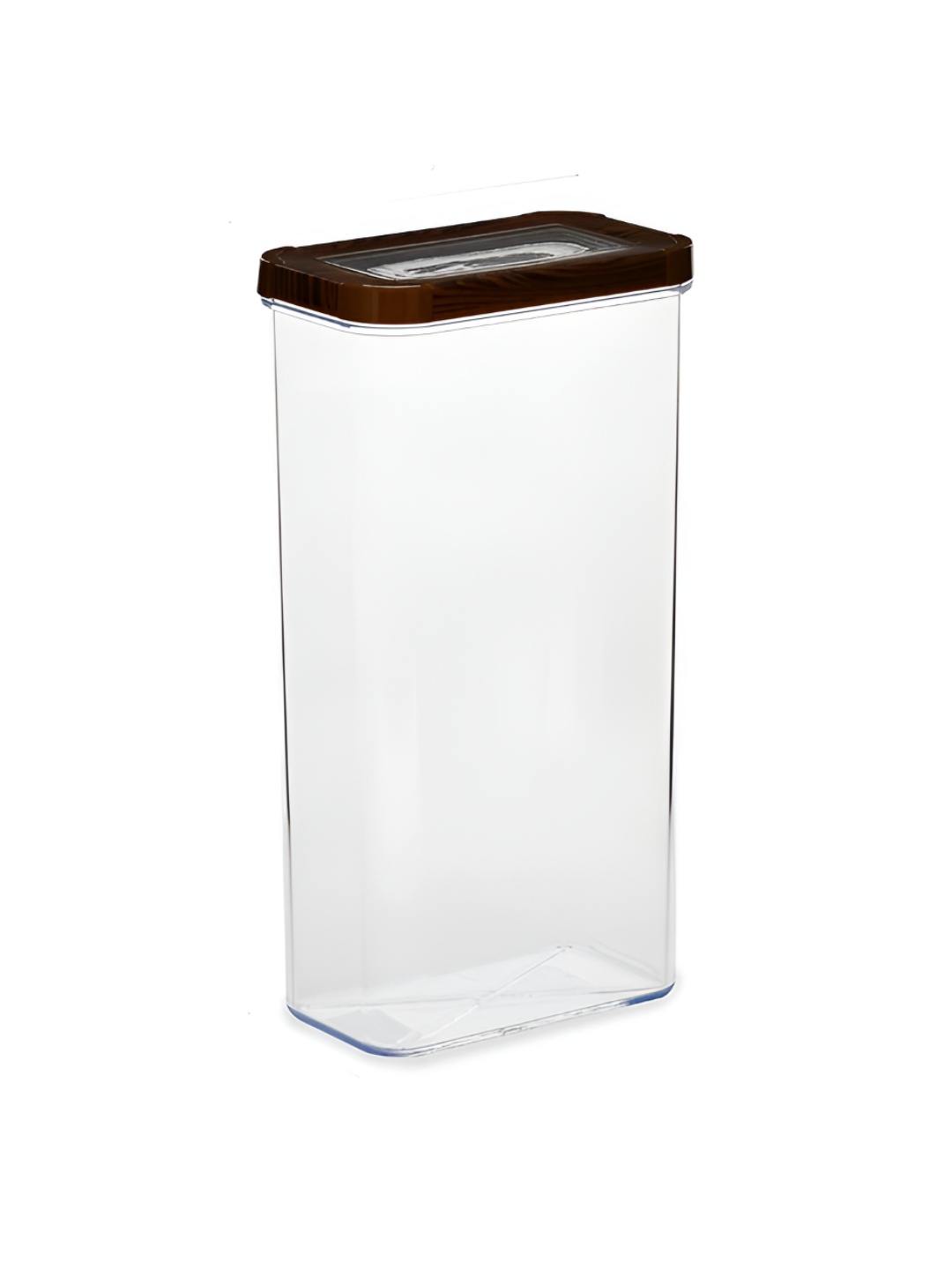 

Athome by Nilkamal Brown Transparent Rectangular Canister 3 L