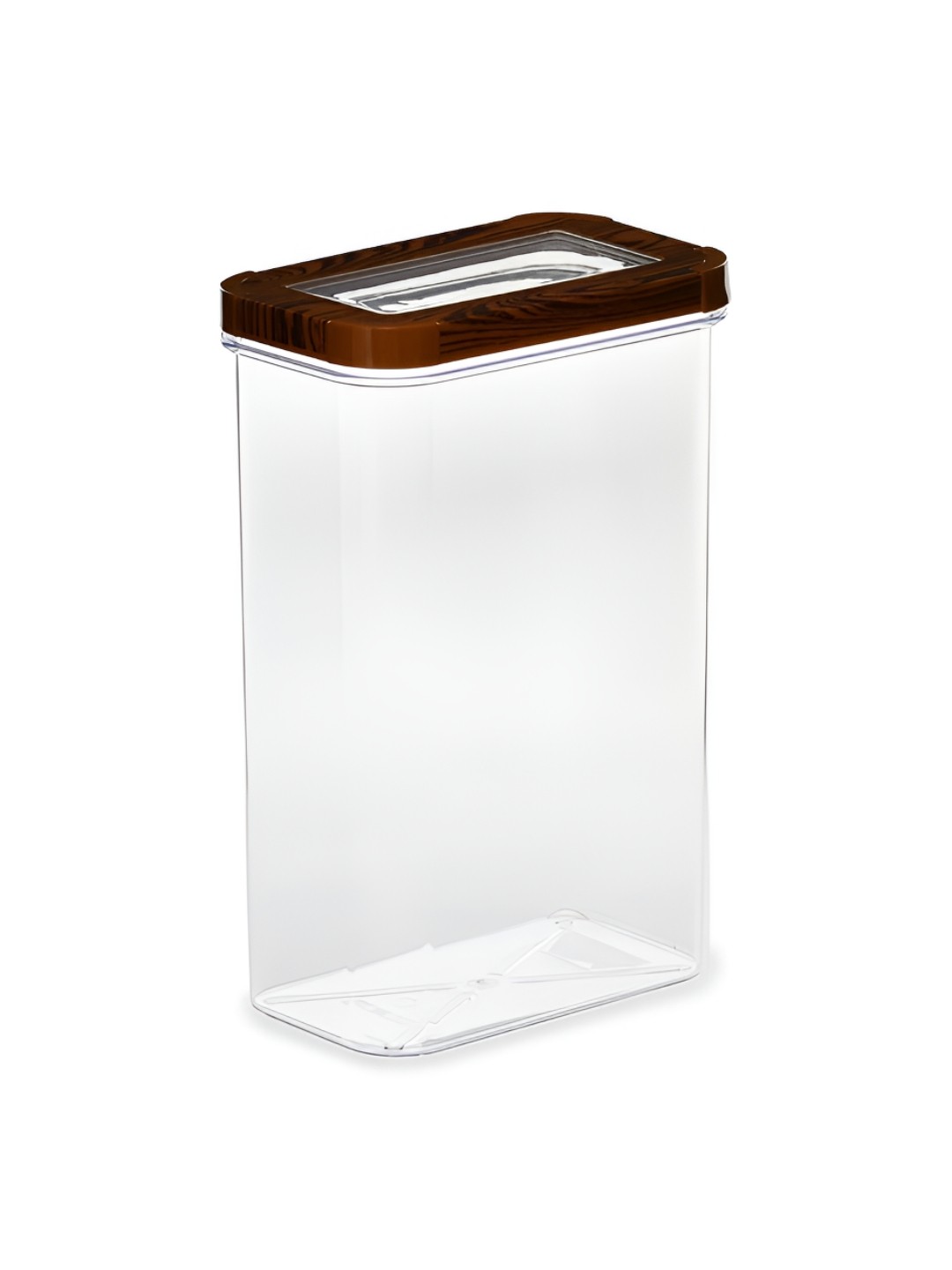 

Athome by Nilkamal Brown Transparent Rectangular Canister 2.5 L