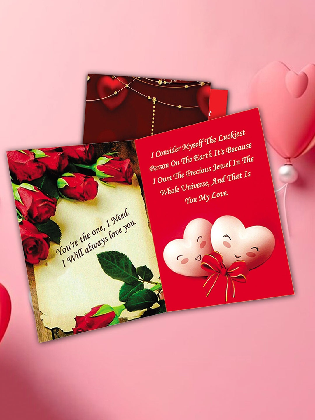 

ME & YOU Red Valentine Greeting Card